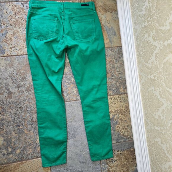 Citizens of Humanity Size 29 Thompson Jeans Medium Rise 29" Skinny Green - Picture 14 of 16